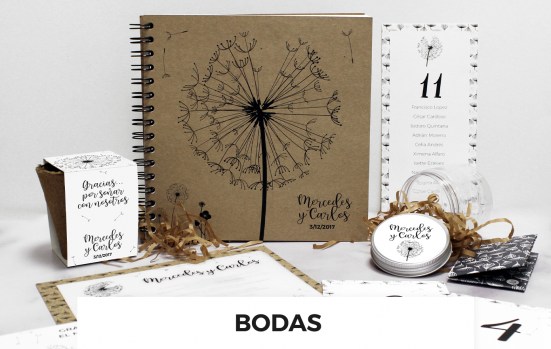 Invitaciones para bodas personalizadas con valor social